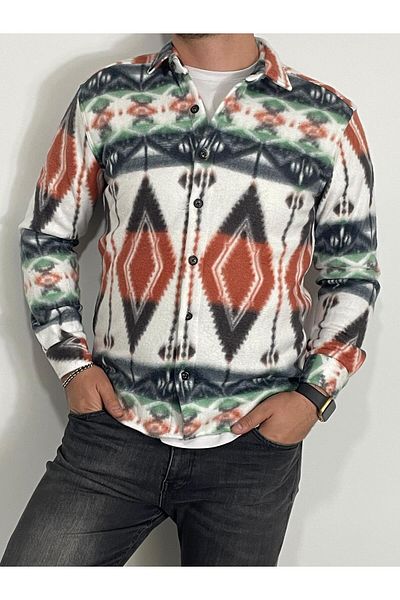 Sobe Hediyelik Ανδρικό χειμερινό πουκάμισο ξυλοκόπο Slim Fit