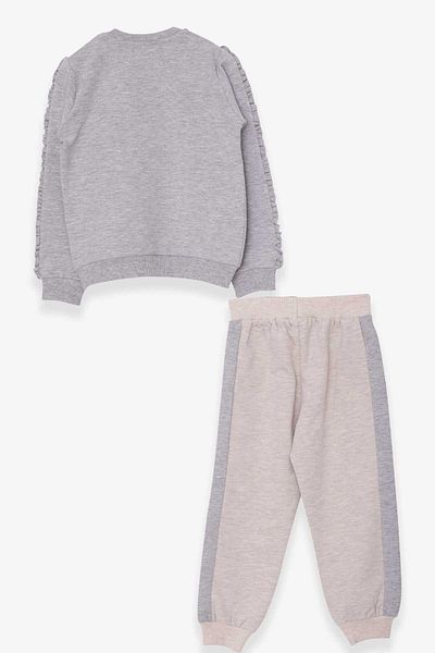 Breeze Girl's Tracksuit Set Unicorn 1.5-5 Years, Gray Melange