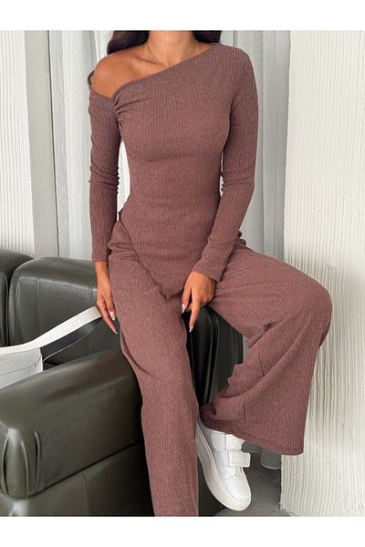 SEVENLINE Women's Off-Shoulder Drape Detail Wrapped Blouse Pants Set