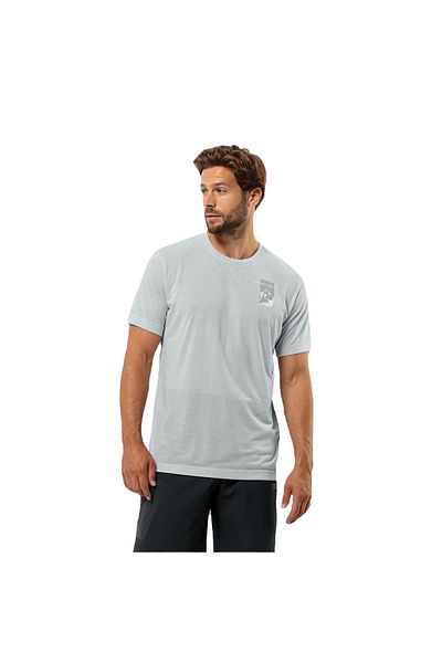 Jack Wolfskin Vonnan S/s Graphic T Ανδρικό πολύχρωμο μπλουζάκι Ανδρικό μπλουζάκι 1809941tr
