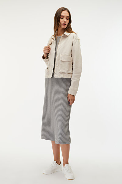 Mudo Vertical Collar Double Pocket Jacket