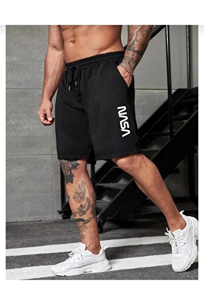 berfmoda İKİ İPLİK NASA BASKILI ŞORT