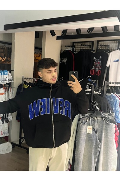 Crystall2m Review Blue Zip Hoodie
