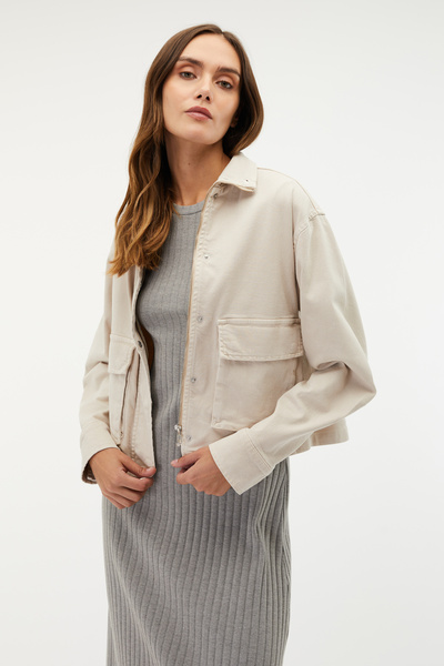 Mudo Vertical Collar Double Pocket Jacket