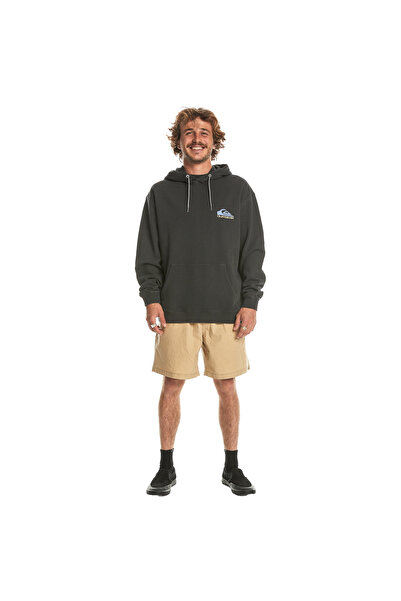 Quiksilver Apog Heritage Hoodie Men's Green Sweatshirt Men's Sweatshirt Eqyft04912