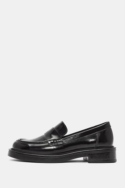Bestyle Marty Women's Black Genuine Leather Loafer
