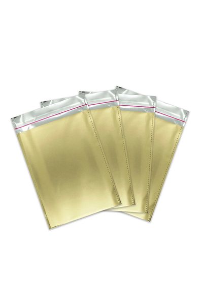 Showparty Luxury Adhesive Gift Package - Luxury Metallized Bag Gold 20x25 Cm 50 Pieces