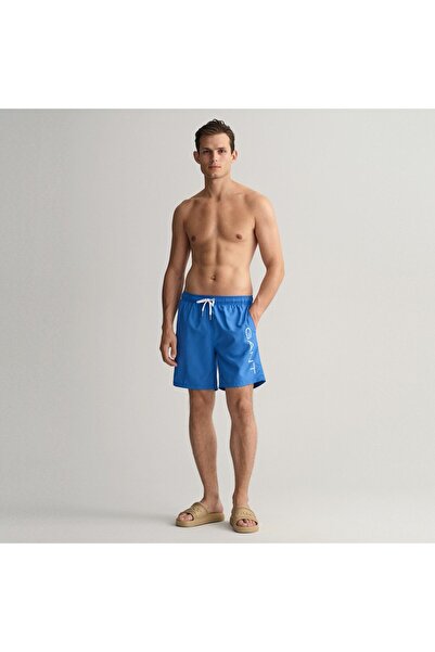 Gant Erkek Mavi Logolu Mayo Şort