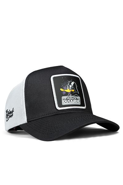 BlackBörk V1 Μαύρο-άσπρο καπέλο Trucker με λογότυπο Duckside