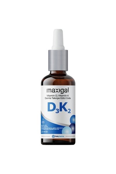 Maxigal Vitamin D3 K2 1000 Iu Drops 20 ml |   Supplementary Food Containing Vitamin D and Vitamin K