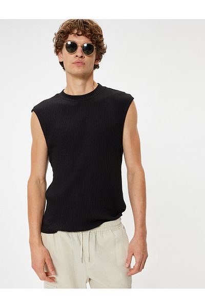 Koton Crew Neck Camisole Cotton Sleeveless T-Shirt