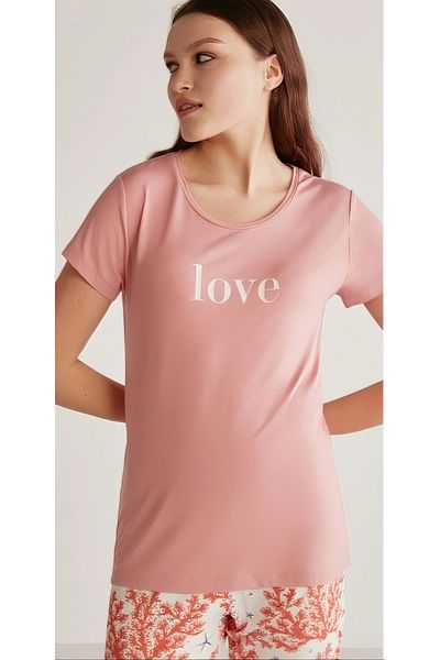 ALİN Alin Women's Summer Modal Combed Cotton Pajama Set