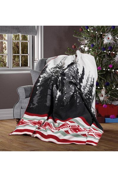 Menta store Patterned Cotton Blanket Double Blanket