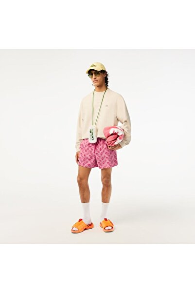 Lacoste Essentials Erkek Pembe Deniz Şortu