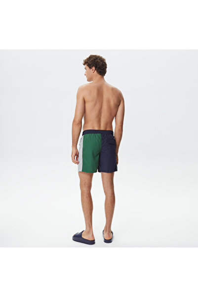 Lacoste Heritage Erkek Renk Bloklu Lacivert Mayo Şort
