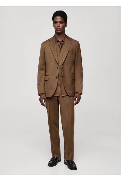 MANGO Man 100% Unprocessed Wool Slim-Fit Blazer Jacket