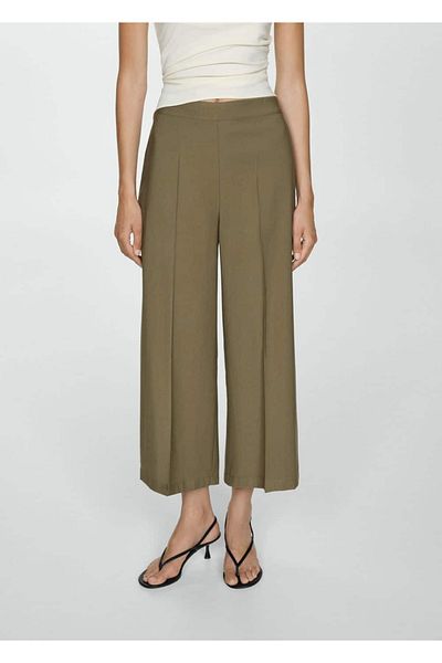 MANGO Woman Short Long Baggy Pants