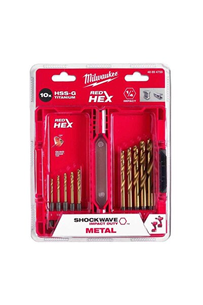 Milwaukee Hex Girişli Hss-g Metal Matkap Ucu Seti 10 Parça