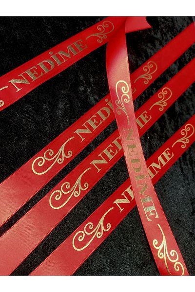 yörük tuhafiye Red Bridesmaid Sleeve Ribbon, Sleeve, (5 Pieces) Bridesmaid Sleeve Ribbon