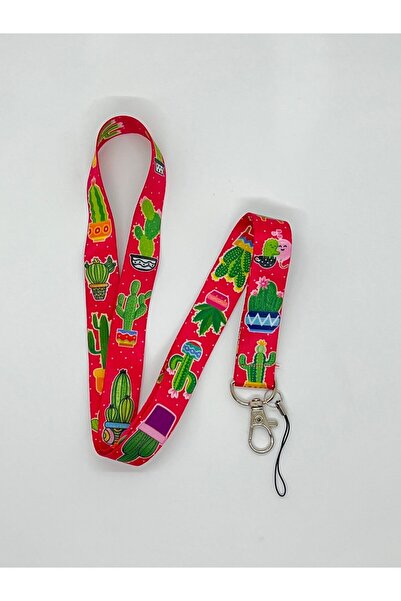Sağlıkçı Shopping Curea pentru carduri cu șnur pentru gât cu tematică Cactus 2