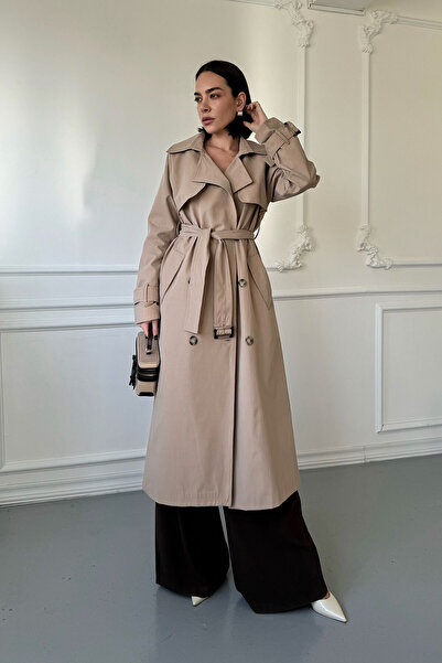 MAGARDE Круваз Дизайн Тренч- БЕЖ