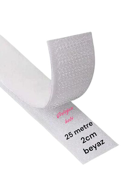 erdoğan hobi 2cm 25mt Κορδέλα Velcro Προσαρτήσιμη - Αμερικάνικο φερμουάρ, πολλαπλών χρήσεων