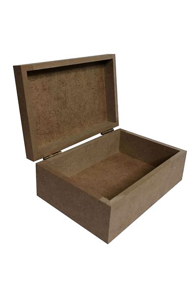 Healer Wooden Paintable Rectangular Flat Box Raw Mdf Hobby Box Gift Box 15,0Cmx10,2Cmx6,0Cm