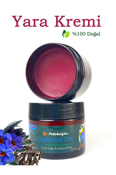 Petekoğlu (100ML) Hava Civa Otu Balmumu Zeytinyağı Krem Havaciva Kökü Krem Yatak Yaraları Yanık Merhemi
