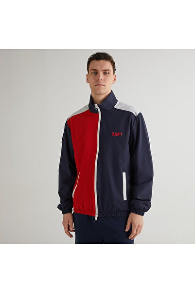 Gant Erkek Lacivert Dik Yaka Renk Bloklu Ceket
