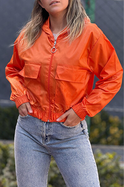 Buklemoda Εποχιακό παλτό με κουκούλα με τσέπες