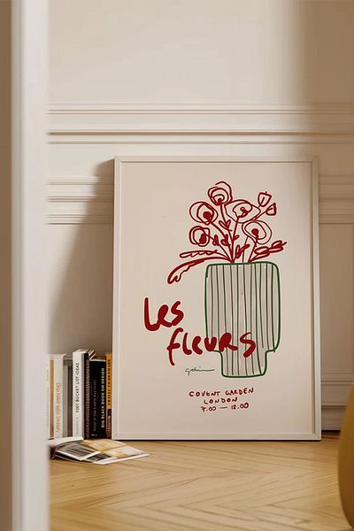 Taranist Poster din hârtie Thick Art Les fleurs