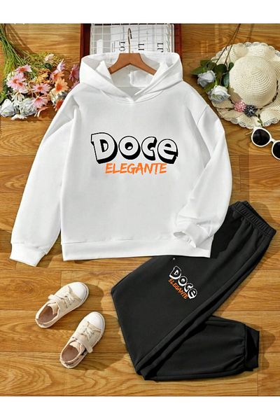DOCE ELEGANTE παιδικό σετ φόρμας με στάμπα