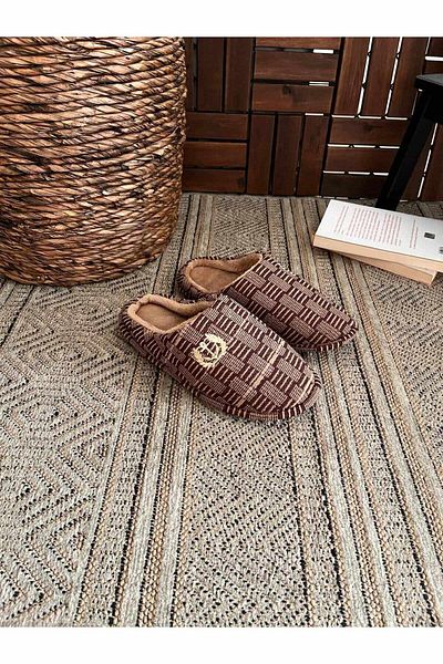 Behtah Kundura Men's Gondola Thermal Winter Slippers Daily Indoor Slippers Dowry Bundle