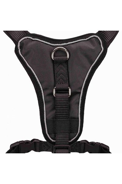 Trixie طوق صدر للكلاب فاخر - M 55-70 سم أسود 20 مم 639140