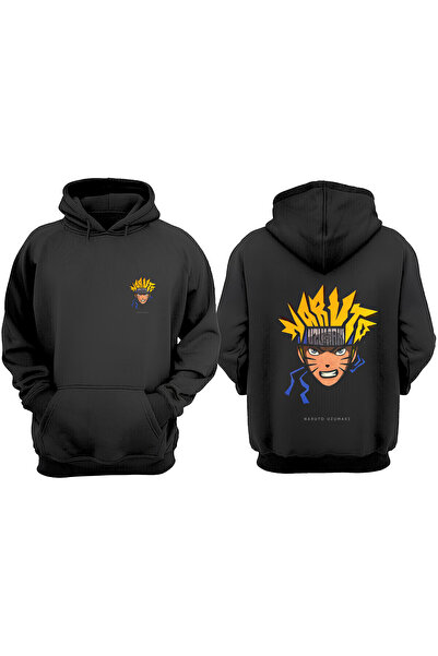 THEWERT Unisex Uzumaki Naruto dizajn lica prednja i zadnja strana Štampano no...