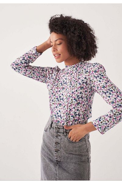 Herita Langärmlige Bluse mit Blumenprint