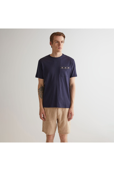 Gant Erkek Lacivert Regular Fit T-Shirt