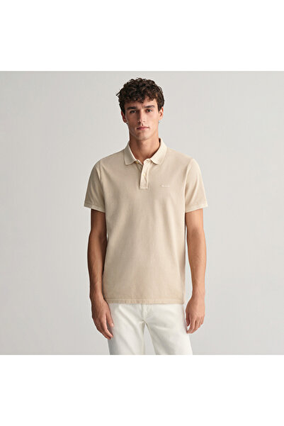 Gant Erkek Bej Regular Fit Logolu Polo