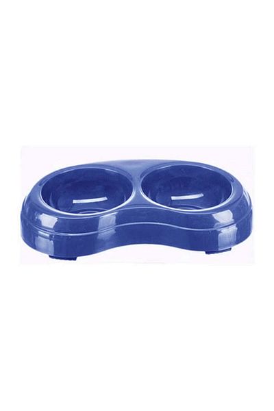 Pawise Plastic Double Food Container 2X200 ml Dpmah
