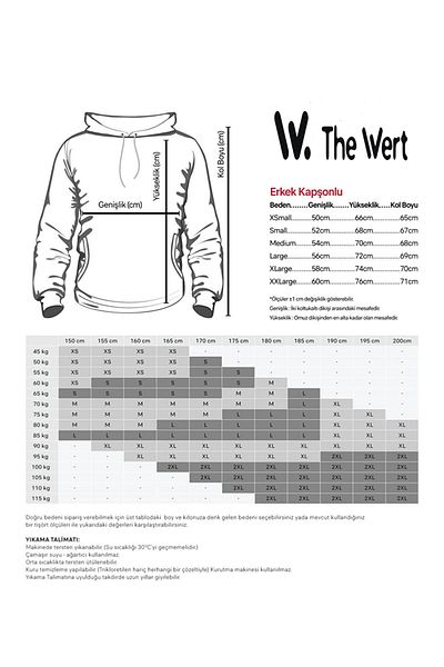 THEWERT Unisex Κόκκινο Γκρι Jopon Γράμματα Σχέδιο Μπροστά Πίσω Εκτύπωση Κανονική Εφαρμογή Λευκό φούτερ