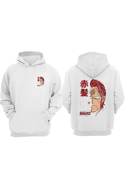 THEWERT Unisex War Is over Shanks Design Front and Back Printed Regular Fit White Sweatshirt