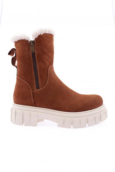 DGN Γυναικείες Μπότες Γνήσιο Δέρμα Tan Suede 3329882