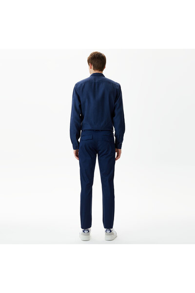 Lacoste Erkek Tapered Fit Chino Lacivert Pantolon