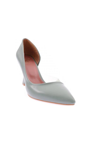DGN 0653-22y Women's Pointed Toe, Low-cut, Side Transparent Long Heeled Shoes