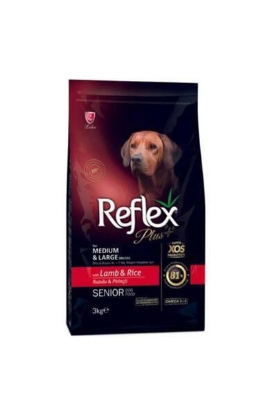 Reflex Plus Kuzulu Orta ve Büyük Irk Yaşlı Köpek Maması 3 Kg - RFX-107 - Petshopundan
