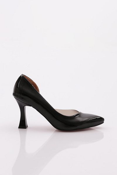 DGN 0653-22y Women's Pointed Toe, Low-cut, Side Transparent Long Heeled Shoes