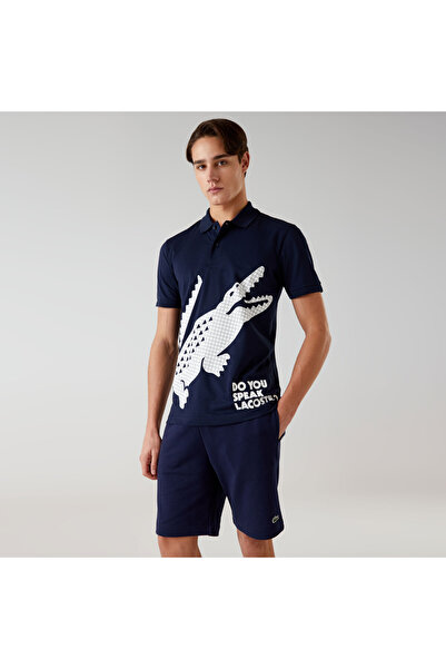 Lacoste Erkek Regular Fit Baskılı Lacivert Polo