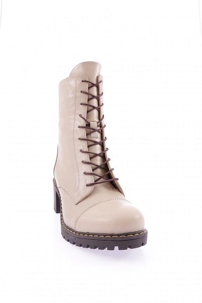 DGN Beige Women's Boots - Genuine Leather 332102882