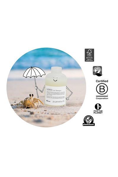 Davines Almond Extract Structuring Shampoo for Natural Wavy & Curly Hairlove/Curl Noonline167