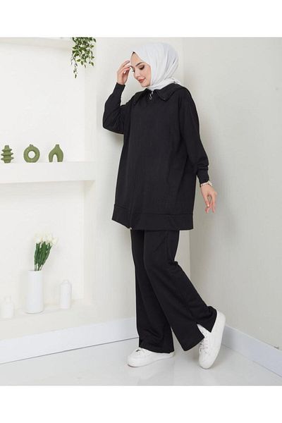 modasindoma Women's Shawl Collar Tracksuit